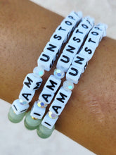 Load image into Gallery viewer, "I am Unstoppable" Little Words Project Bracelet