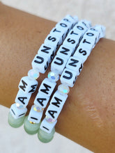 Load image into Gallery viewer, "I am Unstoppable" Little Words Project Bracelet