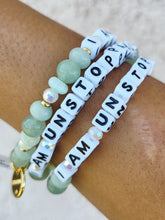 Load image into Gallery viewer, "I am Unstoppable" Little Words Project Bracelet