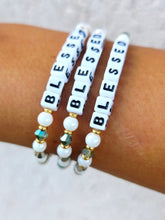Load image into Gallery viewer, "Blessed" Little Words Project Bracelet in Midnight
