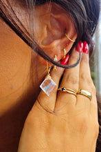 Load image into Gallery viewer, Estel Clear Quartz Earrings - Lotus Jewelry