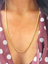 Load image into Gallery viewer, 24” gold over silver necklace