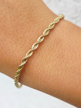 Load image into Gallery viewer, 8” Rope Bracelet - 14k Gold