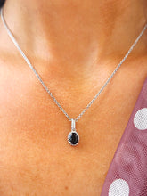 Load image into Gallery viewer, Onyx Sterling Silver Necklace