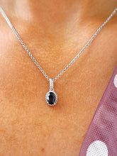 Load image into Gallery viewer, Onyx Sterling Silver Necklace