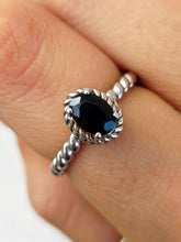 Load image into Gallery viewer, Colore SG Onyx Ring in Sterling Silver