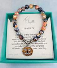 Load image into Gallery viewer, "Pumpkin" Infinite Steel Charm Bracelet - TJazelle Limited Edition Halloween Collection