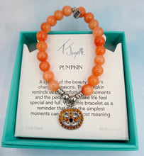 Load image into Gallery viewer, "Pumpkin" Infinite Steel Charm Bracelet - TJazelle Limited Edition Halloween Collection