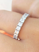 Load image into Gallery viewer, Clear Bling CZ Eternity Ring - Sterling Silver
