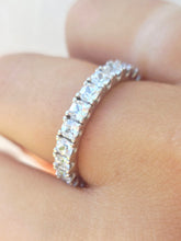 Load image into Gallery viewer, Clear Bling CZ Eternity Ring - Sterling Silver