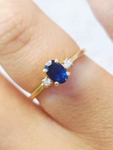 Load image into Gallery viewer, Sapphire Ring - 14K Yellow Gold - Estate Piece