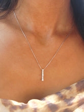 Load image into Gallery viewer, Past Present Future Diamond Necklace - 14K White Gold