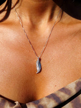 Load image into Gallery viewer, Diamond Feather Pendant &amp; Chain - 14K White Gold