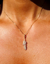 Load image into Gallery viewer, Diamond Feather Pendant