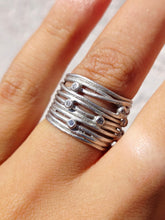 Load image into Gallery viewer, Layered Wrap Silver Ring