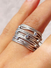 Load image into Gallery viewer, Layered Wrap Silver Ring