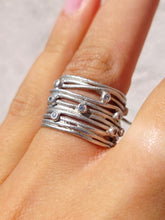 Load image into Gallery viewer, Layered Wrap Silver Ring