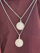 Load image into Gallery viewer, Cherub Guardian Angel Necklace - Sterling Silver