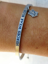 Load image into Gallery viewer, Heroes Wear Blue Bangle Bracelet