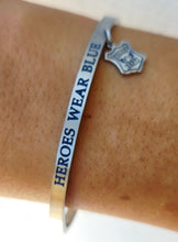Load image into Gallery viewer, Heroes Wear Blue Bangle Bracelet