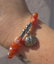 Load image into Gallery viewer, Pumpkin Infinite Steel Charm Bracelet - TJazelle Limited Edition Halloween Collection