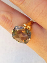 Load image into Gallery viewer, Smokey Brown Quartz Ring - 14K Yellow Gold - Estate