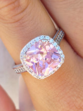 Load image into Gallery viewer, Pink &amp; Clear Bling Ring - Sterling Silver