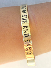 Load image into Gallery viewer, "Dreams Are Made Of Sun And Sand" Bangle Bracelet