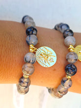 Load image into Gallery viewer, Spider Web on Spider Web Agate Beaded Bracelet - Elena Michele