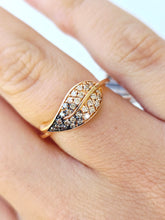 Load image into Gallery viewer, Leaf Le Vian® Ring featuring 1/15 cts. Nude Diamonds™ set in 14K Honey Gold™