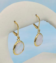 Load image into Gallery viewer, Rose - Mini Teardrop Gemstone Leverback