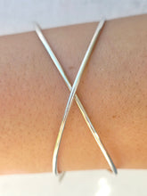Load image into Gallery viewer, Criss Cross Sterling Silver Cuff