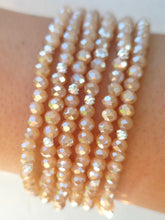 Load image into Gallery viewer, Sahara AB with Silver Accents - Crystal Stacker Bracelet