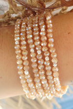 Load image into Gallery viewer, Sahara AB with Silver Accents - Crystal Stacker Bracelet