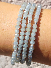 Load image into Gallery viewer, Heather AB Gray with Silver Accents - Crystal Stacker
