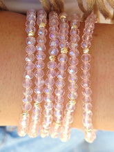 Load image into Gallery viewer, Light Pink AB with Gold Accents - Crystal Stacker