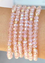 Load image into Gallery viewer, Light Pink AB with Gold Accents - Crystal Stacker