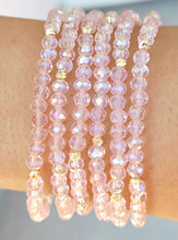 Load image into Gallery viewer, Light Pink AB with Gold Accents - Crystal Stacker