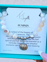 Load image into Gallery viewer, Pumpkin Infinite Steel Charm Bracelet - TJazelle Limited Edition Halloween Collection