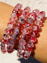 Load image into Gallery viewer, Red/Black Speckle Glass Stacker - Elena Michele