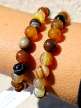 Load image into Gallery viewer, Brown Banded Faceted Agate Stacker - Elena Michele