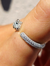 Load image into Gallery viewer, Panther Ring with CZ's - Sterling Silver