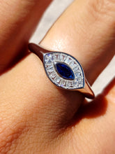 Load image into Gallery viewer, Evil Eye CZ Ring - Sterling Silver