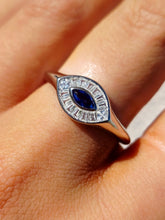Load image into Gallery viewer, Evil Eye CZ Ring - Sterling Silver