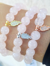 Load image into Gallery viewer, In Memory of June - Angel Wing Beaded Bracelet for Breast Cancer - Elena Michele &amp; Marie's Exclusive