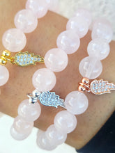 Load image into Gallery viewer, In Memory of June - Angel Wing Beaded Bracelet for Breast Cancer - Elena Michele &amp; Marie's Exclusive