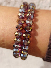 Load image into Gallery viewer, Velvet Mocha Crystal Beaded Bracelet - Elena Michele