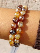 Load image into Gallery viewer, Mystic Brown/Yellow Agate Beaded Bracelet - Elena Michele
