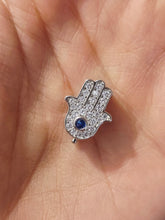 Load image into Gallery viewer, Hamsa Charm Clip Sterling Silver