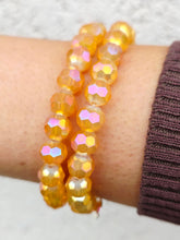 Load image into Gallery viewer, Golden Gourd Crystal Beaded Bracelet - Elena Michele